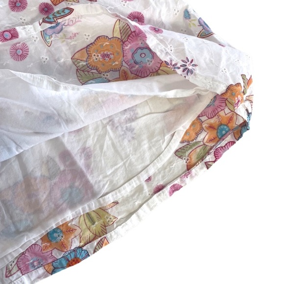 90s Floral Eyelet Skirt - Picture 6 of 7